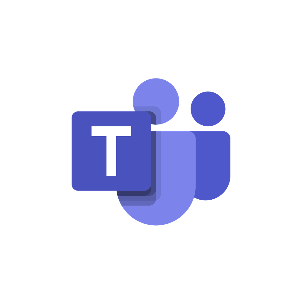 microsoft teams app icon black and white